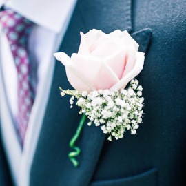 Mens wedding flower 