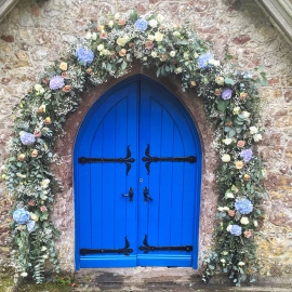 Flower arches at Lympne Castle 