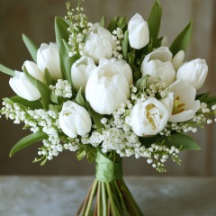 Spring bridal bouquet