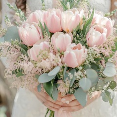 Pink brides flowers