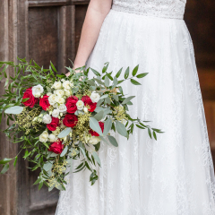 Christmas wedding flowers