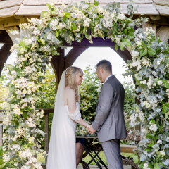 Flower arch at Solton manor kent