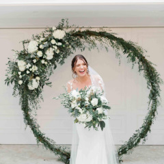 Bespoke moon arch flowers