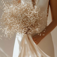 Dried wedding bouquet