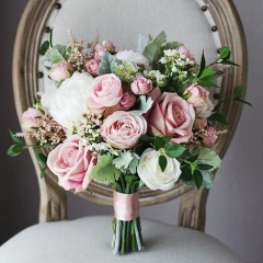 Roses in wedding bouquet 